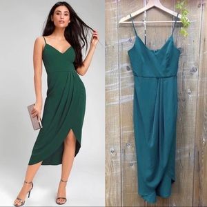 Lulu's Green Midi Dress